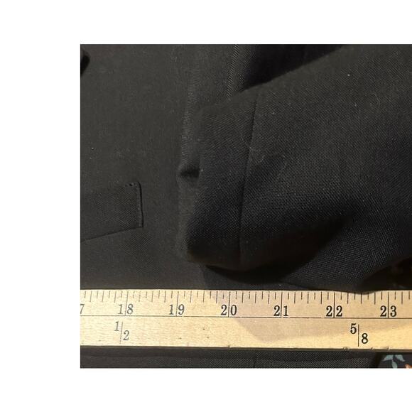 Jack Nicklaus Tournament Series Mens 44L Gold Button Black Blazer Sport Coat USA - Picture 5 of 7